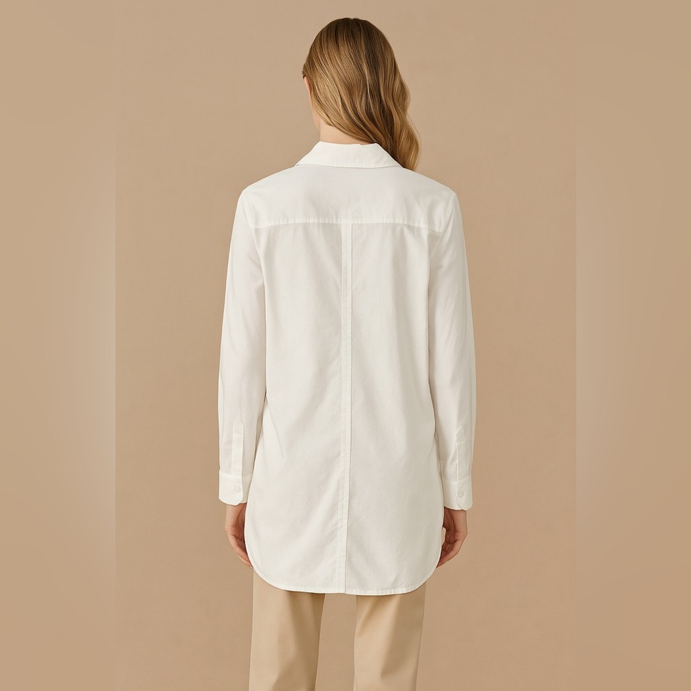 Max Mara Weekend Women's White Button Down Shirt Tunic Dress, size S - Picture 2 of 9